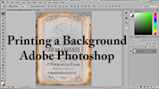 Printing a Digital Background Using Adobe Photoshop